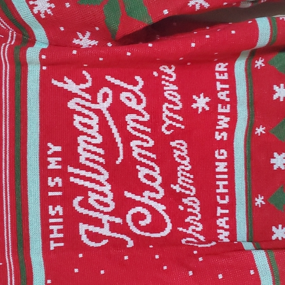 SOLD!! HALLMARK CHANNEL My Christmas Movie Watching Sweater - Size Large - Picture 3 of 7